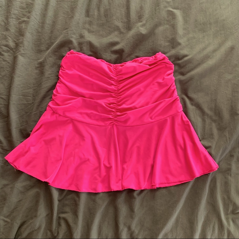 Ruched Ruffle Skirt